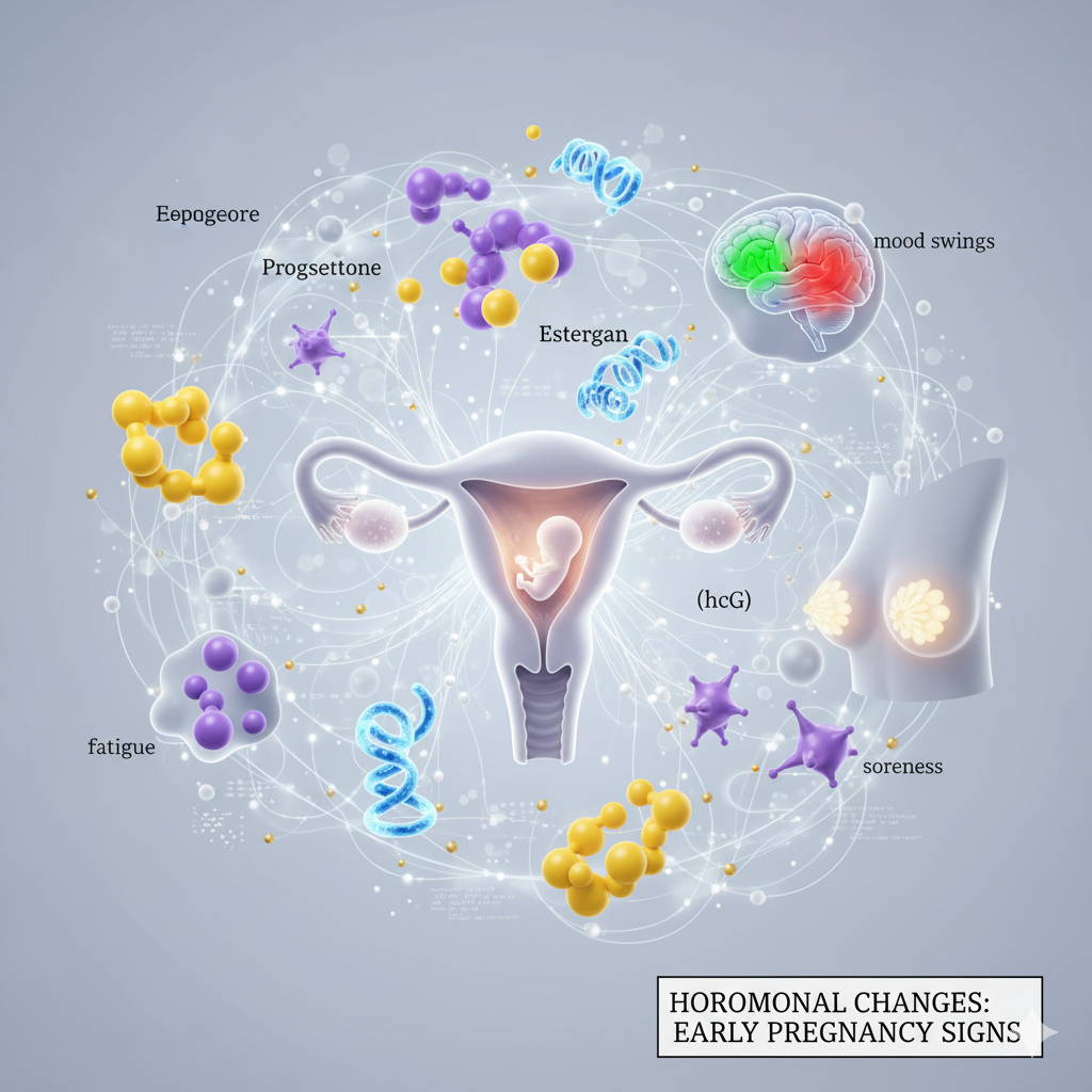 hormonal changes responsible for early pregnancy signs